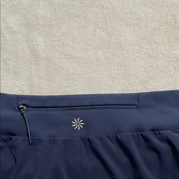 Women's Navy Blue Athletic Shorts - Picture 3 of 12